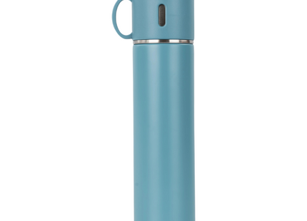 Thermos bottle with drinking cup as lid 500 ml, sky blue