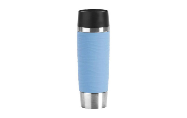 Emsa Travel Mug Waves 500 ml thermo mug, powder blue