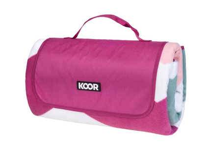 KOOR picnic blanket Monte-Magenta 200 x 200 cm