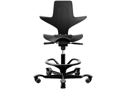 HÅG chaise de bureau Capisco Puls 8010 avec repose-pieds noir