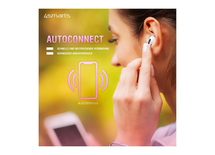 4smarts True Wireless In-Ear-Kopfhörer SkyPods Pro Rosa