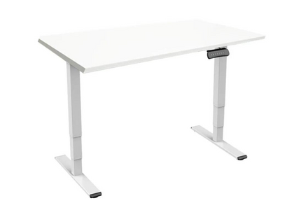 Table Contini réglable en hauteur avec plateau 1,4x 0,8 m blanc