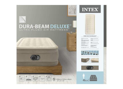Intex Luftbett Dura Beam Deluxe Ultra Plush Twin 99 x 191 x 46 cm