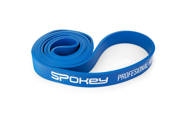 Bande de fitness SPOKEY Power Blue, solide, 208 cm