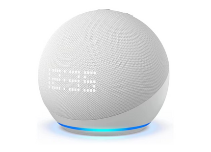 Amazon Smartspeaker Echo Dot 5. Gen. mit Uhr Weiss