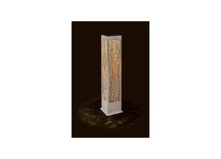 STT Windlicht Solar Antic Pillar Julia, 78 cm, Alt Weiss