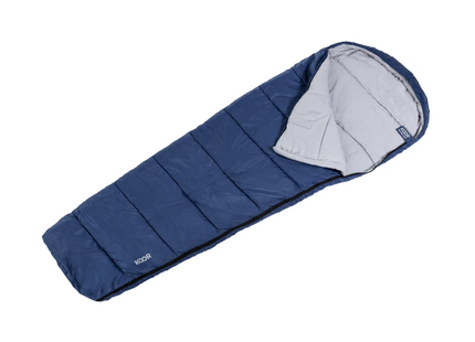 KOOR Schlafsack, Schlafsackeinlage und Reisekissen Set Blau