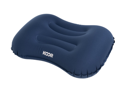 KOOR Sleeping Bag, Sleeping Bag Liner and Travel Pillow Set Blue