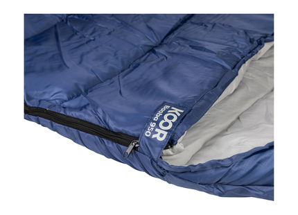 KOOR ensemble sac de couchage, doublure de sac de couchage et oreiller de voyage bleu