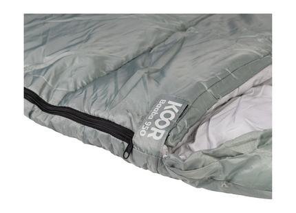 KOOR sleeping bag, sleeping bag liner and travel pillow set grey