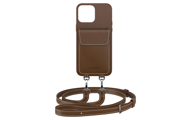 Urbany's Necklace Case Handekette+ iPhone 15 Espresso Martini