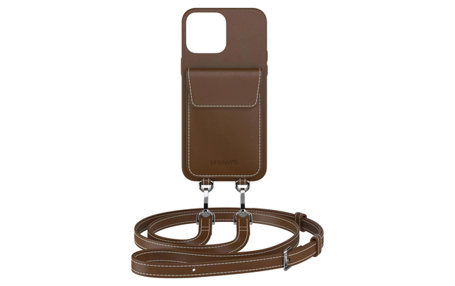 Urbany's Necklace Case Handekette+ iPhone 15 Pro Espresso Martini