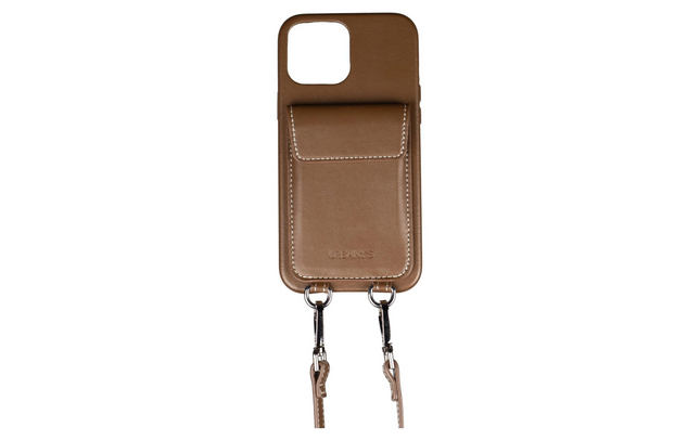 Urbany's Necklace Case Handekette+ iPhone 15 Pro Max Espresso Martini