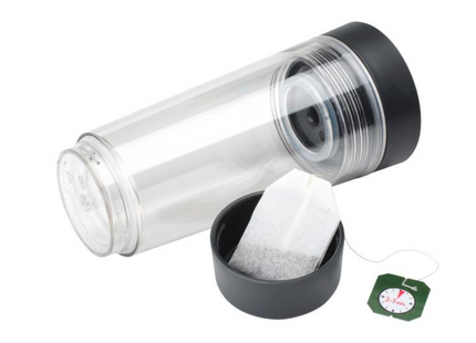 Brabantia tasse thermique Make &amp; Take 360 ​​​​ml, gris foncé/transparent