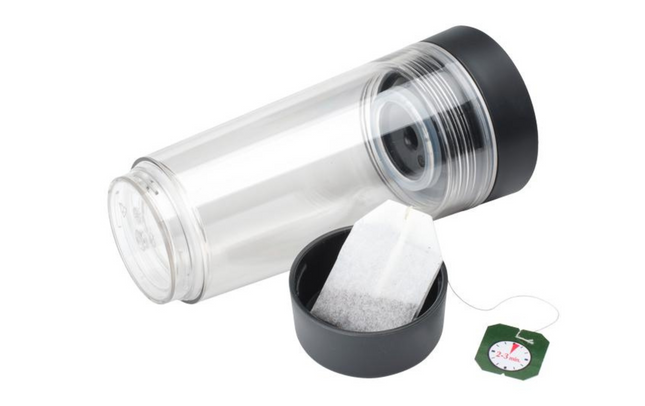 Brabantia tasse thermique Make &amp; Take 360 ​​​​ml, gris foncé/transparent