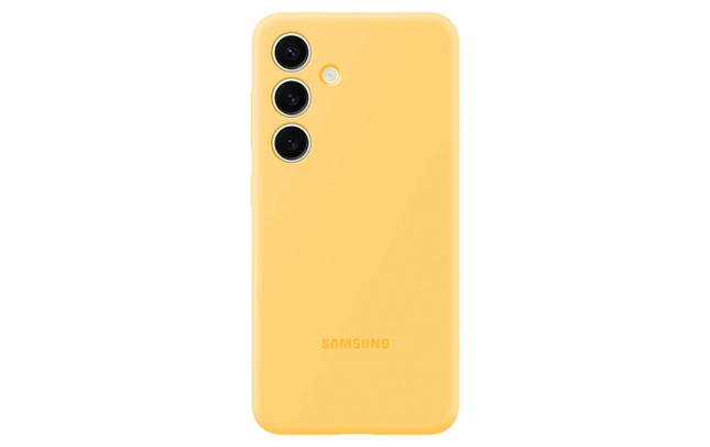 Samsung Coque Arrière Silicone Galaxy S24 Jaune