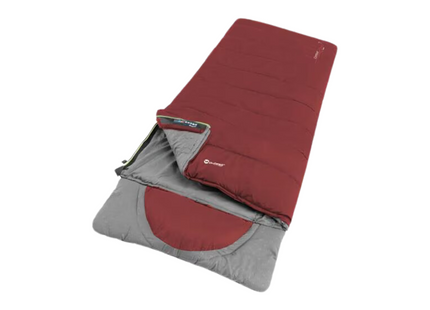 Sac de couchage Outwell Contour Lux polyester, rouge foncé