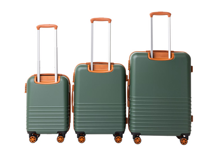 Ensemble de valises de voyage FTM Explorer, 3 pièces, vert