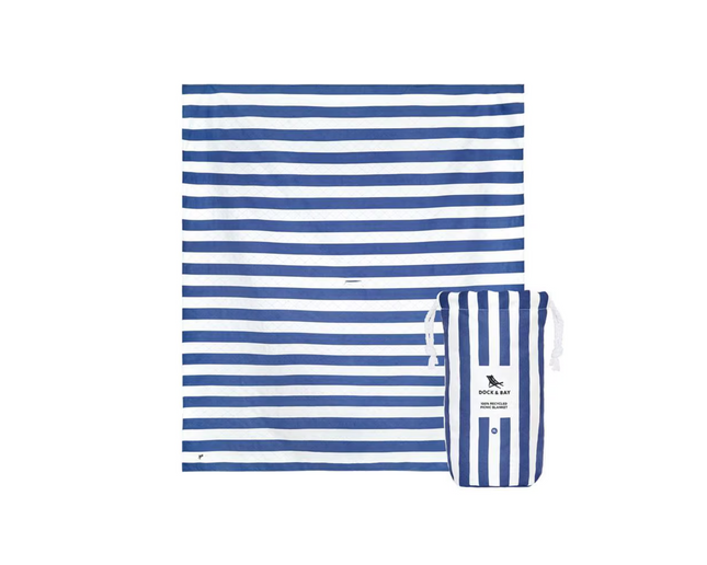 Dock &amp; Bay Picnic Blanket Whitsunday Blue 170 x 240 cm