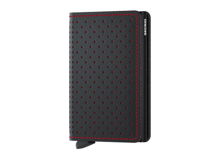 SECRID Portemonnaie Slimwallet Original Perforated Black Red