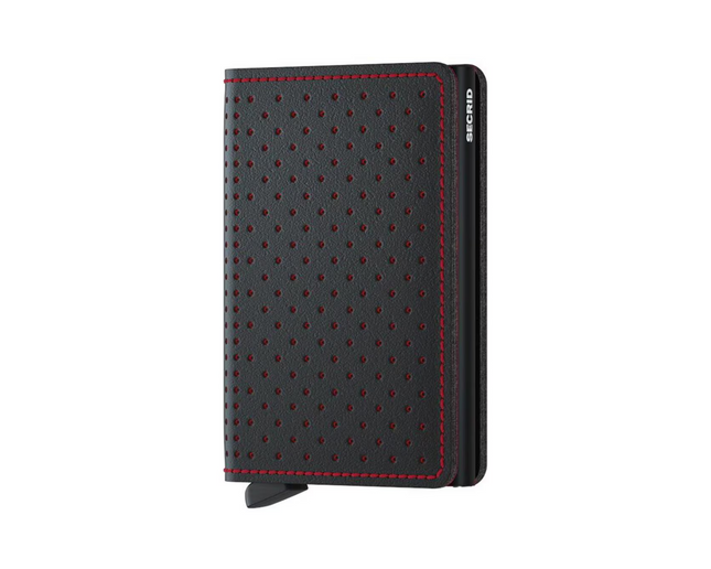 SECRID Portemonnaie Slimwallet Original Perforated Black Red