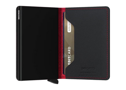 SECRID Portemonnaie Slimwallet Original Perforated Black Red