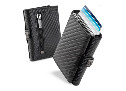 ZNAP Portemonnaie KLIK Zip Slim Carbon