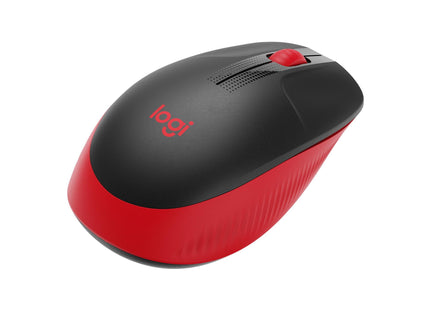 Logitech Mouse M190 Red/Black, wireless