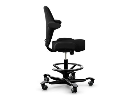 HÅG chaise de bureau Capisco 8106 avec repose-pieds noir