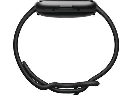 Fitbit Montre de sport GPS Versa 4 Montre intelligente Noir/Noir