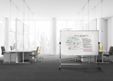 Bi-Office magnetic whiteboard 120 cm x 150 cm, white