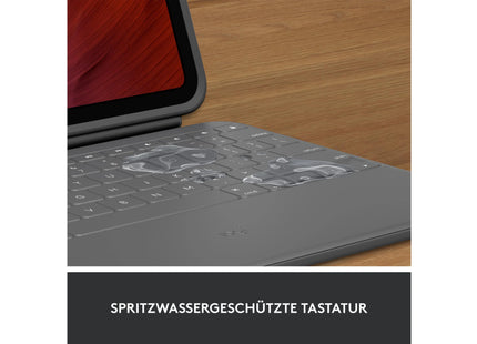 Logitech Tablet Tastatur Cover Rugged Folio iPad 10.9" (10. Gen.), Schwarz