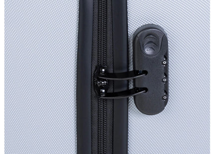 KOOR World Superb ensemble de valises de voyage 3 pièces, gris argenté