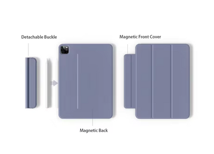 Étui magnétique à trois volets pour Apple iPad Pro 11", violet