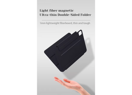 Étui magnétique à trois volets pour Apple iPad Pro 11", noir